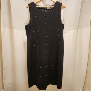 Black Work Dress With Studs